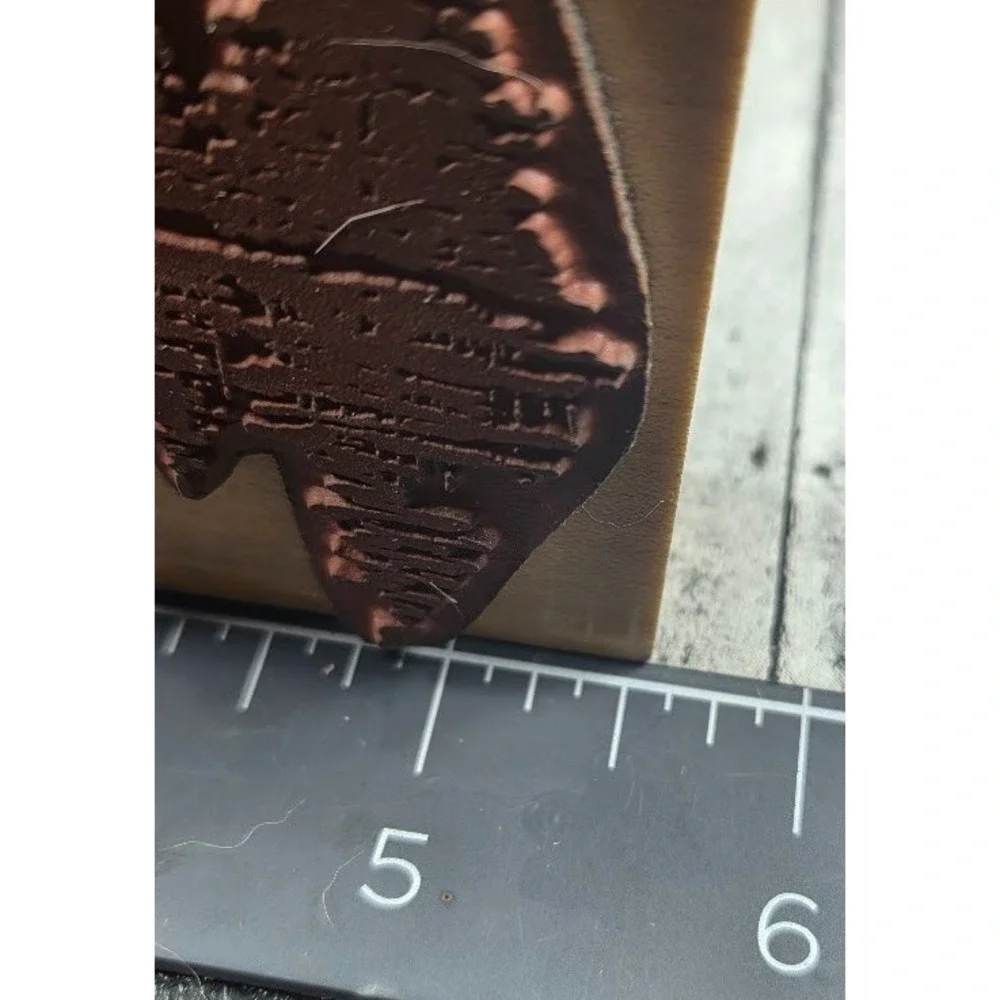CC Rubber Stamps Trees Forest Lake Reflection Rubber Stamp Wood #C21